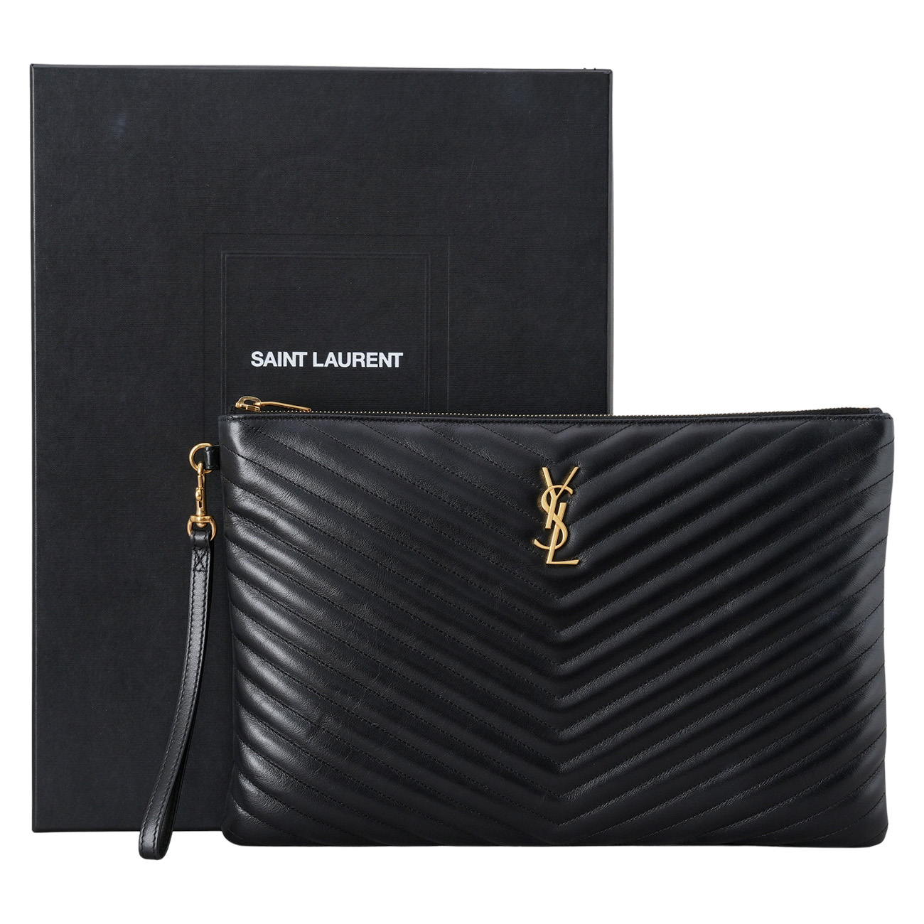 YVES SAINT LAURENT(USED)생로랑 440222 모노그램 클러치 라지